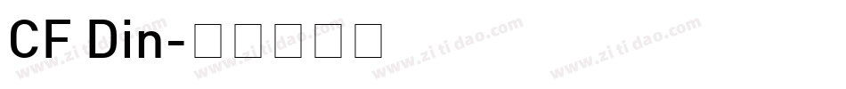 CF Din字体转换